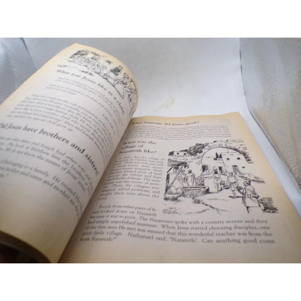 Vintage The Bible Story & The Great Bible Question & Answer Book Set Softcover